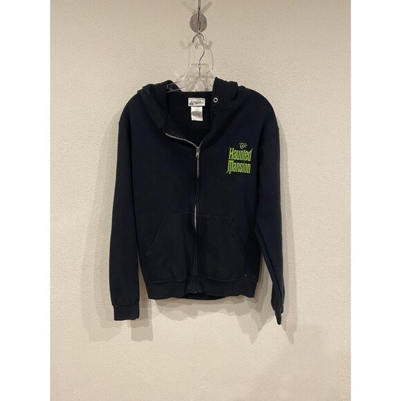 Disney Parks Haunted Mansion Cutie Hoodie Womens Small Black Full Zip Sweatshirt - Picture 2 of 6